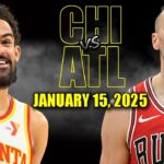 Chicago Bulls vs Atlanta Hawks Full Game Highlights - January 15, 2025 | NBA Regular Season