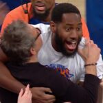 Knicks Fan Hugs Ben Stiller After Hitting Halfcourt Shot to Win a Car