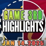 Cleveland Cavaliers VS Indiana Pacers Game 3rd Highlights Jan 14,2025 NBA Season 2024-25