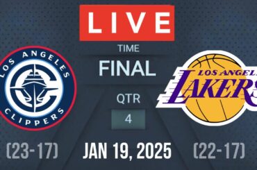 NBA LIVE! LOS ANGELES CLIPPERS VS LOS ANGELES LAKERS I NBA 2K25 January 19, 2025 I CELTICS vs LAL 2K