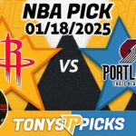 Houston Rockets vs. Portland Trail blazers Pick 1/18/25 NBA Pick Prediction