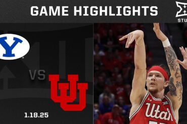 BYU vs. Utah Game Highlights | 2024-25 Big 12 Men's Basketball