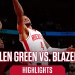 Jalen Green (26 points) Highlights vs. Portland Trail Blazers l Houston Rockets