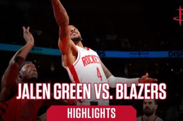 Jalen Green (26 points) Highlights vs. Portland Trail Blazers l Houston Rockets