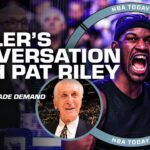 Jimmy Butler REITERATED trade demand to Pat Riley's face - Shams Charania | NBA Today
