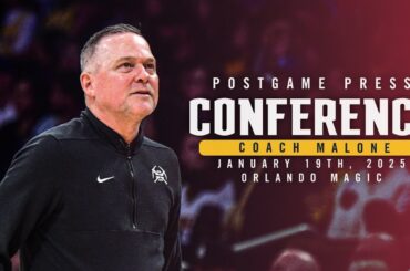 Coach Malone Full Postgame Press Conference vs. Magic 🎙 | 1/19/25