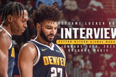 Peyton Watson and Jamal Murray Full Postgame Locker Room Interview vs. Magic 🎙 | 1/19/25