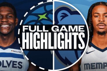 TIMBERWOLVES at GRIZZLIES | FULL GAME HIGHLIGHTS | January 20, 2025