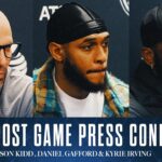 Jason Kidd, Daniel Gafford & Kyrie Irving | Post Game @ CHA | 01/20/25