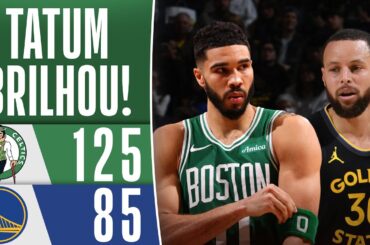 TATUM brilha, e CELTICS levam a melhor sobre os WARRIORS - MELHORES MOMENTOS