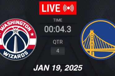 NBA LIVE! Golden State Warriors vs Washington Wizards | January 19, 2025 | 2025 NBA Season Live 2K