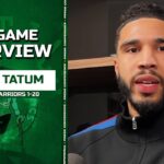 Jayson Tatum: We Get Everybody's BEST SHOT, We Aren't Bored | Celtics vs Warriors Postgame