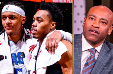 TNT crew reacts to Magic vs Raptors Highlights - January 21, 2025