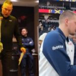 Nikola Jokić Receives DPOTG Chain After The Denver Nuggets Win Over The 76ers!!