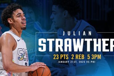 Julian Strawther Scores Career-High vs. 76ers 📺 | 1/21/25
