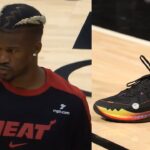 Jimmy Butler suspended AGAIN and wears Suns colored shoes during game 👀