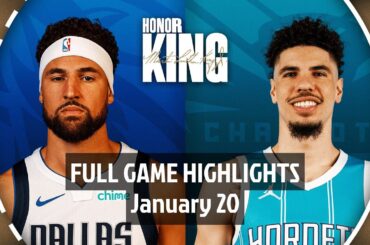 Dallas Mavericks vs Charlotte Hornets | Full Game Highlights | 20 January 2025