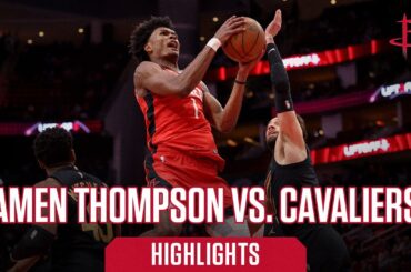 Amen Thompson (16 points) Highlights vs. Cleveland Cavaliers l Houston Rockets