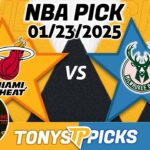 Miami Heat vs. Milwaukee Bucks Pick 1/23/25 NBA Pick Prediction
