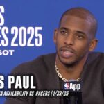 Chris Paul Postgame vs Indiana Pacers | 1.23.2025