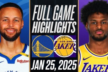 WARRIORS vs LAKERS FULL GAME HIGHLIGHTS JANUARY 25, 2025 NBA FULL GAME HIGHLIGHTS TODAY 2K25