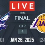 NBA LIVE! CHARLOTTE HORNETS VS LOS ANGELES LAKERS I NBA 2K25 January 26, 2025 I CELTICS vs LAL 2K25