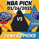 New Orleans Pelicans vs. Memphis Grizzlies Pick 1/24/25 NBA Pick Prediction