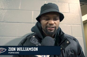 Zion Williamson on energy, Trey Murphy III | Pelicans-Hornets Postgame Interview 1/25/25