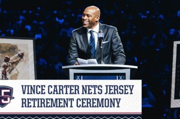 Vince Carter's Full Nets Jersey Retirement Ceremony