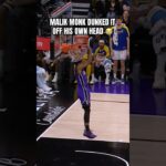 The ball went back out after bouncing off Monk’s head 💀