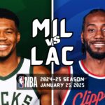 MILWAUKEE BUCKS vs LOS ANGELES CLIPPERS | FULL GAME HIGHLIGHTS | January 25, 2025 [1080p]