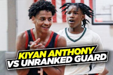 Kiyan Anthony Gets TESTED By Unranked Guard!