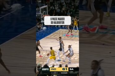 Qual nome você daria para esse passe do Haliburton? 🪄🏀 #NBA #shorts