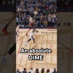 LeBron with the DIME to AD in transition!