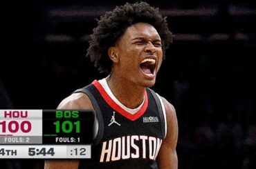Final 5:44 CRAZY ENDING! 🤯 Celtics vs Rockets | January 27, 2025