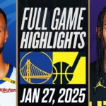 WARRIORS vs JAZZ FULL GAME HIGHLIGHTS | January 27, 2025 | NBA Full Game Highlights 2K25