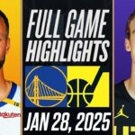 WARRIORS vs JAZZ FULL GAME HIGHLIGHTS | January 28, 2025 | NBA Full Game Highlights 2K25