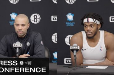 Jordi Fernández and Day'Ron Sharpe Postgame Press Conferences vs Sacramento