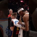 Shai fulfilled his promise to give his jersey to Joseph for his 12th birthday!