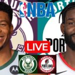 LIVE: MILWAUKEE BUCKS vs PORTLAND TRAIL BLAZERS | NBA | PLAY BY PLAY | SCOREBOARD