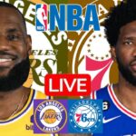 LIVE: LOS ANGELES LAKERS vs PHILADELPHIA 76ERS | NBA | PLAY BY PLAY | SCOREBOARD