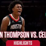 Amen Thompson (33 points) Highlights vs. Boston Celtics l Houston Rockets