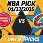 Detroit Pistons vs. Cleveland Cavaliers Pick 1/27/25 NBA Pick Prediction