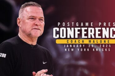 Coach Malone Full Postgame Press Conference vs. Knicks 🎙 | 1/29/25
