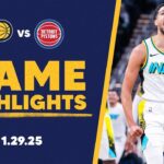 Indiana Pacers Highlights vs. Detroit Pistons | January 29, 2025