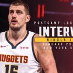 Nikola Jokić Postgame Locker Room Interview vs. Knicks 🎙 | 1/29/25
