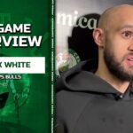Derrick White on Porzingis: "He's Incredible" | Celtics vs Bulls Postgame