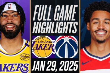 LAKERS vs WIZARDS FULL GAME HIGHLIGHTS | January 29, 2025 | NBA Full Game Highlights Today 2K25