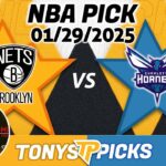 Brooklyn Nets vs. Charlotte Hornets Pick 1/29/25 NBA Pick Prediction