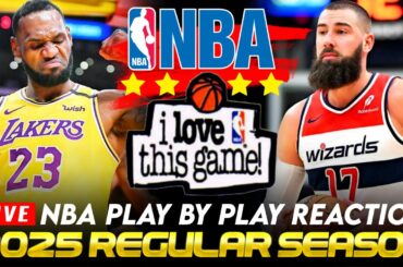 🔴LAKERS vs WASHINGTON Wizards │ NBA Basketball Game Play-By-Play Reaction & Scoreboard
